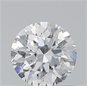 Natural Diamond 0.74 Carats, Round with Excellent Cut, D Color, SI1 Clarity and Certified by GIA