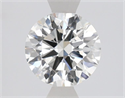 Lab Grown Diamond 1.03 Carats, Round with Excellent Cut, H Color, VVS2 Clarity and Certified by IGI