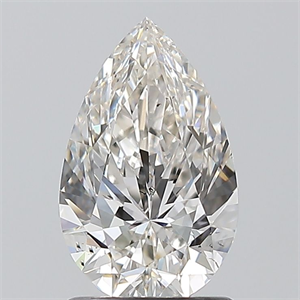 Picture of Natural Diamond 1.20 Carats, Pear with  Cut, H Color, SI1 Clarity and Certified by GIA