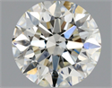 Natural Diamond 0.71 Carats, Round with Excellent Cut, K Color, SI2 Clarity and Certified by GIA