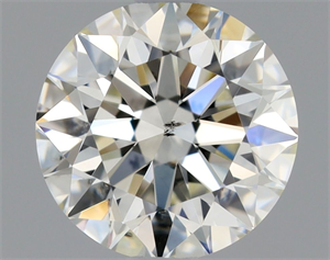 Picture of Natural Diamond 0.71 Carats, Round with Excellent Cut, K Color, SI2 Clarity and Certified by GIA
