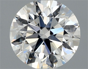 Picture of Natural Diamond 0.51 Carats, Round with Excellent Cut, H Color, VVS1 Clarity and Certified by GIA