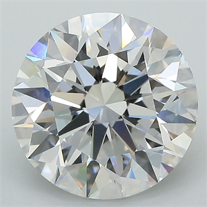 Picture of Lab Grown Diamond 5.00 Carats, Round with Very Good Cut, E Color, VVS2 Clarity and Certified by GIA