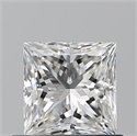 Natural Diamond 0.73 Carats, Princess with  Cut, G Color, VVS1 Clarity and Certified by GIA