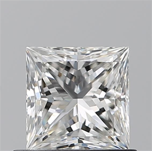 Picture of Natural Diamond 0.73 Carats, Princess with  Cut, G Color, VVS1 Clarity and Certified by GIA