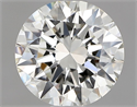 Natural Diamond 0.80 Carats, Round with Excellent Cut, J Color, IF Clarity and Certified by GIA