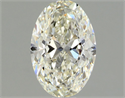 Natural Diamond 0.90 Carats, Oval with  Cut, J Color, VVS1 Clarity and Certified by GIA