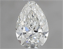 Natural Diamond 0.40 Carats, Pear with  Cut, G Color, VVS1 Clarity and Certified by GIA