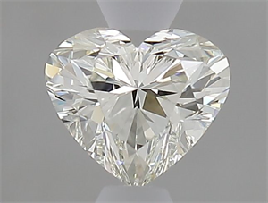 Picture of Natural Diamond 0.53 Carats, Heart with  Cut, K Color, VVS2 Clarity and Certified by GIA