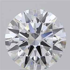 Picture of Lab Grown Diamond 3.00 Carats, Round with Excellent Cut, D Color, IF Clarity and Certified by GIA