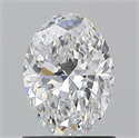 Natural Diamond 1.00 Carats, Oval with  Cut, D Color, VVS1 Clarity and Certified by GIA