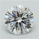 Lab Grown Diamond 1.33 Carats, Round with Ideal Cut, E Color, VS2 Clarity and Certified by IGI