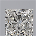 Natural Diamond 0.81 Carats, Princess with  Cut, F Color, IF Clarity and Certified by GIA