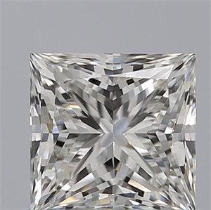 Picture of Natural Diamond 0.81 Carats, Princess with  Cut, F Color, IF Clarity and Certified by GIA
