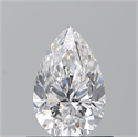 Natural Diamond 0.70 Carats, Pear with  Cut, D Color, SI2 Clarity and Certified by GIA