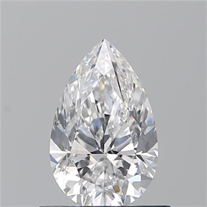 Picture of Natural Diamond 0.70 Carats, Pear with  Cut, D Color, SI2 Clarity and Certified by GIA