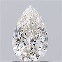 Natural Diamond 1.00 Carats, Pear with  Cut, J Color, I1 Clarity and Certified by GIA
