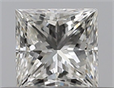 Natural Diamond 0.32 Carats, Princess with  Cut, H Color, VVS1 Clarity and Certified by GIA