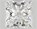 Natural Diamond 0.56 Carats, Princess with  Cut, E Color, VVS2 Clarity and Certified by GIA