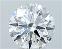 Natural Diamond 2.06 Carats, Round with Excellent Cut, D Color, VS1 Clarity and Certified by GIA