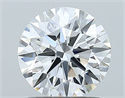 Natural Diamond 1.37 Carats, Round with Excellent Cut, D Color, VVS1 Clarity and Certified by GIA