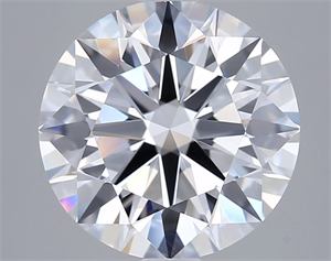 Picture of Lab Grown Diamond 2.51 Carats, Round with Ideal Cut, D Color, VVS1 Clarity and Certified by IGI