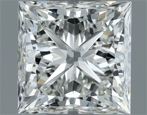 Picture of Natural Diamond 1.00 Carats, Princess with  Cut, H Color, VVS1 Clarity and Certified by IGI