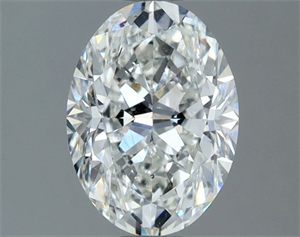 Picture of Natural Diamond 1.40 Carats, Oval with  Cut, G Color, SI1 Clarity and Certified by GIA