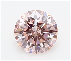 Picture of Lab Grown Diamond 2.05 Carats, Round with Ideal Cut, Fancy Intense Pink Color, VVS2 Clarity and Certified by IGI