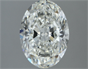 Natural Diamond 1.81 Carats, Oval with  Cut, H Color, VVS2 Clarity and Certified by IGI