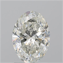 Natural Diamond 1.50 Carats, Oval with  Cut, I Color, SI2 Clarity and Certified by GIA