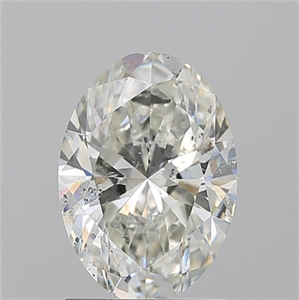 Picture of Natural Diamond 1.50 Carats, Oval with  Cut, I Color, SI2 Clarity and Certified by GIA