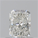 Natural Diamond 0.50 Carats, Radiant with  Cut, I Color, VVS1 Clarity and Certified by GIA