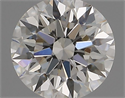 Natural Diamond 0.54 Carats, Round with Excellent Cut, G Color, VVS2 Clarity and Certified by IGI