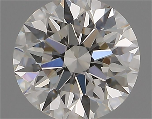 Picture of Natural Diamond 0.54 Carats, Round with Excellent Cut, G Color, VVS2 Clarity and Certified by IGI