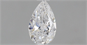 Diamante Natural 0.41 quilates, De pera , Color D, claridad IF y certificado GIA