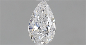 Foto Diamante Natural 0.41 quilates, De pera , Color D, claridad IF y certificado GIA de