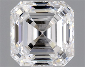 Picture of Natural Diamond 1.02 Carats, Asscher with  Cut, D Color, VS2 Clarity and Certified by GIA