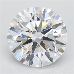 Picture of Lab Grown Diamond 2.46 Carats, Round with Ideal Cut, D Color, IF Clarity and Certified by IGI