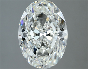 Picture of Natural Diamond 2.50 Carats, Oval with  Cut, G Color, VVS2 Clarity and Certified by IGI