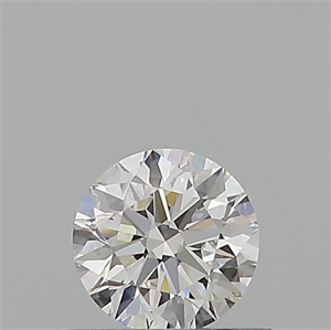 Picture of Natural Diamond 0.51 Carats, Round with Excellent Cut, F Color, VVS1 Clarity and Certified by GIA