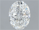 Diamante Natural 0.80 quilates, Ovalado , Color F, claridad VVS1 y certificado GIA