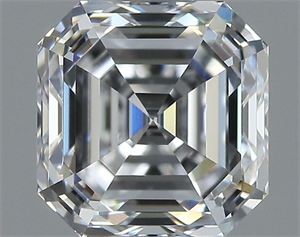 Picture of Natural Diamond 1.18 Carats, Asscher with  Cut, D Color, VS2 Clarity and Certified by GIA