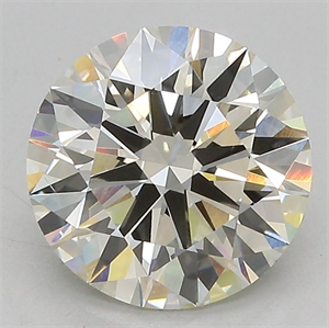 Picture of Lab Grown Diamond 3.08 Carats, Round with Ideal Cut, J Color, VS1 Clarity and Certified by IGI