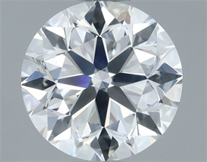Picture of Natural Diamond 1.00 Carats, Round with Very Good Cut, F Color, SI1 Clarity and Certified by IGI