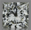 Natural Diamond 0.30 Carats, Princess with  Cut, K Color, VVS1 Clarity and Certified by GIA