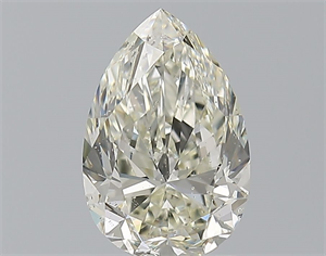 Picture of Natural Diamond 1.60 Carats, Pear with  Cut, L Color, SI2 Clarity and Certified by GIA
