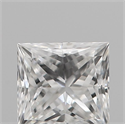 Natural Diamond 0.19 Carats, Princess with  Cut, E Color, VVS2 Clarity and Certified by IGI