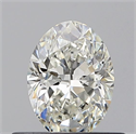 Diamante Natural 0.50 quilates, Ovalado , Color J, claridad VVS1 y certificado GIA