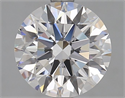 Lab Grown Diamond 2.55 Carats, Round with Excellent Cut, D Color, VVS1 Clarity and Certified by GIA